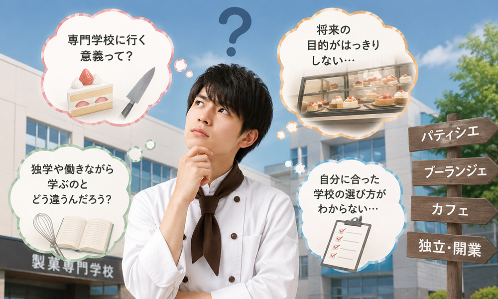 製菓専門学校に通う意義とは？メリットや将来性